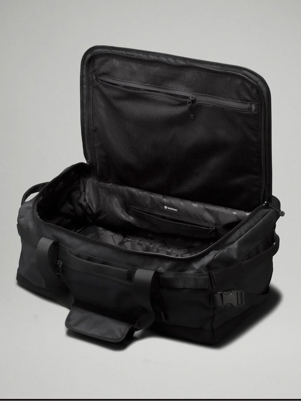 lululemon athletica Black Duffel with Subtle Logo